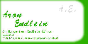aron endlein business card